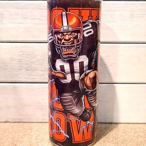 Cleveland Browns  Themed  20 oz Stainless steel tumbler NWT